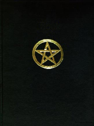 Book of Shadows, 8.5 in. x11 in.  (hardcover,  with gold pentagr