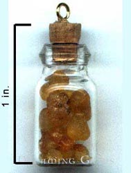 Resin Bottle Necklace, Frankincense