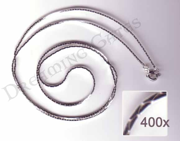 Silvertone necklace chain