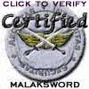 Official Malaksword Certification seal